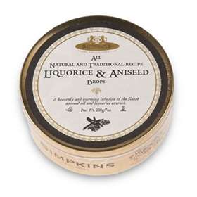 Simpkins Liquorice & Aniseed Drops 200g (7oz)
