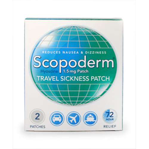 Scopoderm 1.5mg Travel Sickness Patch 2 ExpressChemist.co.uk Buy Online