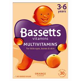 Bassetts Multivitamins 3-6 Years One A Day 30 Pastilles