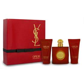 Yves Saint Laurent Opium EDT Spray 50ml & Luscious Shower Gel 50ml & Body Moisturiser 50ml Gift Pack