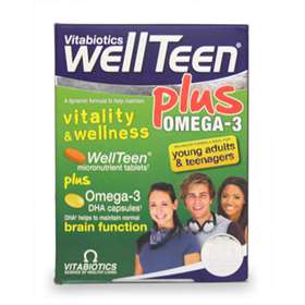 Vitabiotics WellTeen Plus with Omega-3 Dual Pack 56