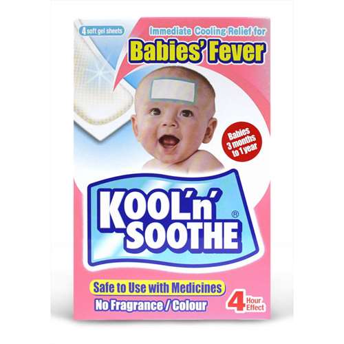 Kool 'n' Soothe Babies' Fever Gel Sheets 4 ExpressChemist.co.uk Buy