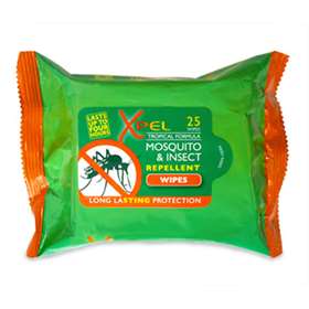 Xpel Tropical Strength Mosquito And Insect Repellent Wipes 25