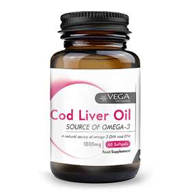 Vega Cod Liver Oil Extra High Strength Capsules 60