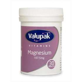 Valupak Magnesium 187.5mg 30 Tablets