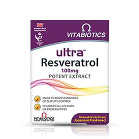 Vitabiotics Ultra Resveratrol 100mg Potent Extract 30 Tablets