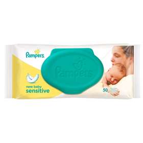 Pampers Baby Wipes Sensitive New Baby 50