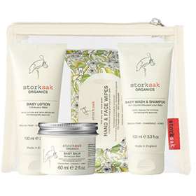 Storksak Organics Baby Bath & Body Collection.