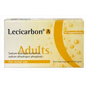 Lecicarbon A 10 suppositories.
