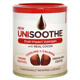 Unisoothe Dual Impact Lozenges - Strong menthol and Chocolatey Centre