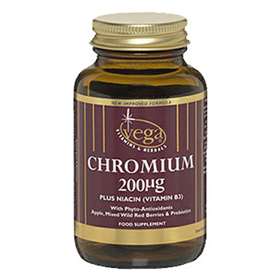 Vega Chromium 200µg With Vitamin B3 30 Capsules
