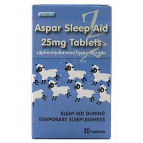 Aspar Sleep Aid 25mg 20 tablets