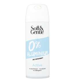 Soft & Gentle 0% Aluminium Dry Deodorant Active 150ml