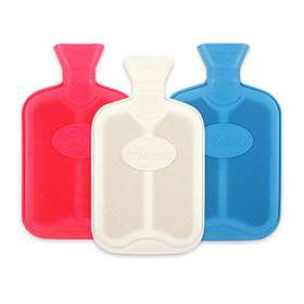 Finesse Hot Water Bottle Natural Rubber Double Ribbed - Cream