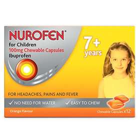 Nurofen For Children Orange Flavoured Chewable Capsules 12
