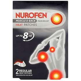 Nurofen Muscle & Back Pain Relief Heat Patches - 2 Regular Patches.