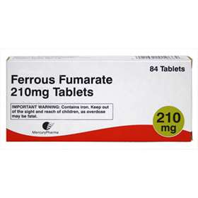 Ferrous Fumarate 210mg Tablets 84
