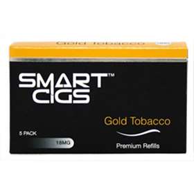 Smart Cigs Premium Refills Gold Tobacco 18mg 5