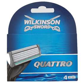 Wilkinson Sword Quattro Replacement Blades - 4 Cartridges