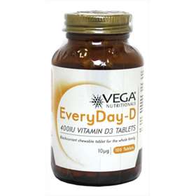 Vega EveryDay-D 400IU Vitamin D3 - 100 Tablets