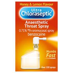 Ultra Chloraseptic Anaesthetic Throat Spray Honey & Lemon 15ml