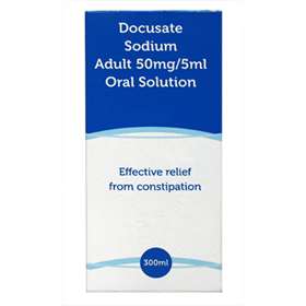 Docusate Sodium Adult-50mg/5ml Oral Solution 300ml