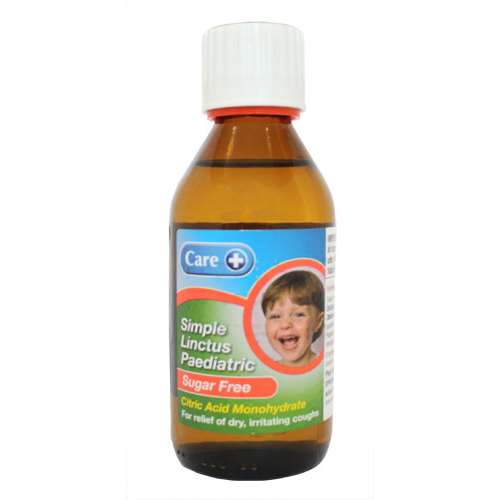 Care Paediatric Sugar Free Simple Linctus 200ml ExpressChemist.co.uk Buy Online