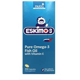 Eskimo-3 Pure Omega Fish Oil+ Vitamin E Capsules 250