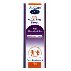 BioCare Baby A,C,D Plus Drops 15ml