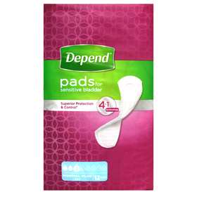 Depend Normal Plus Pads - 12 pads