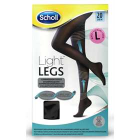 Scholl Light Legs Tights Black 20 Denier Large 1 Pair