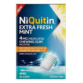 Niquitin Extra Fresh Mint Gum 4mg 100 Pieces
