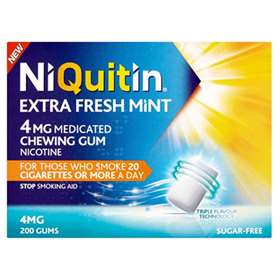 Niquitin Extra Fresh Mint 4mg Chewing Gum 200 Pieces
