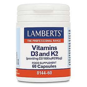 Lamberts Vitamins D3 and K2 60 Capsules