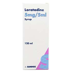 Sandoz Loratadine 5mg/5ml Syrup 120ml