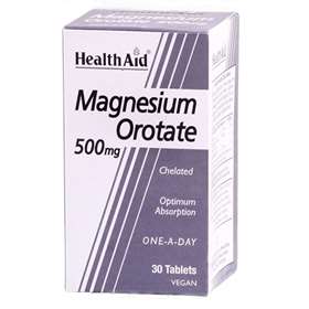 Health Aid Magnesium Orotate 500mg 30 Capsules
