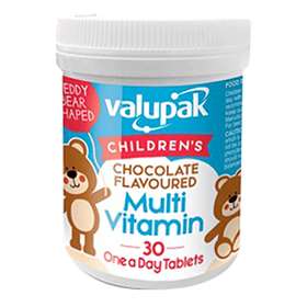 Valupak Children's Chocolate Flavoured Multivitamins 30