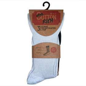 Anucci Ladies Cotton Rich Socks 3 Pairs
