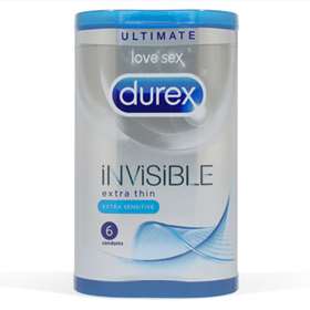 Durex Invisible Extra Thin Extra Sensitive 6 Condoms