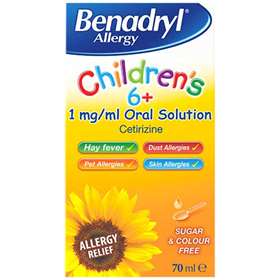 Benadryl Allergy Childrens 6 Years Oral Solutions 70ml