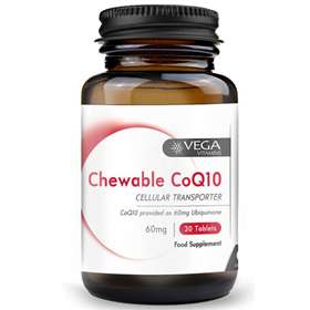 Vega Chewable Co-Enzyme Q10 60mg 30 Tablets