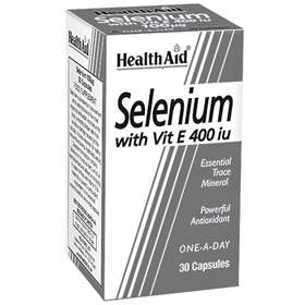 Health Aid Selenium with Vit E 400iu 30 Capsules