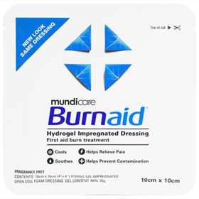 Mundicare Burnaid Hydrogel Impregnated Dressing