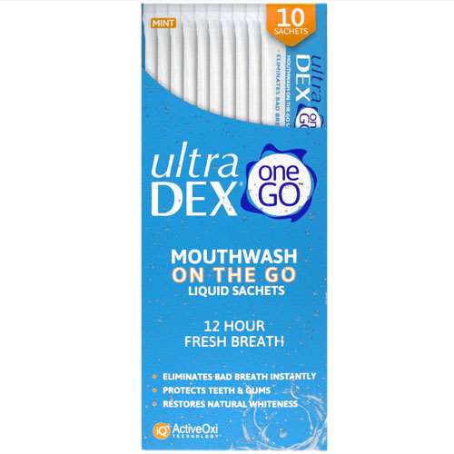 UltraDex Mouthwash On the go Sachets 10 ExpressChemist.co.uk Buy Online
