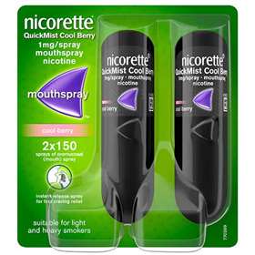 Nicorette QuickMist Cool Berry 1mg Spray Duo