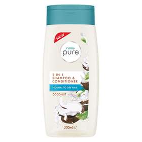 Cussons Pure 2 in 1 Shampoo & Conditioner With Coconut 500ml