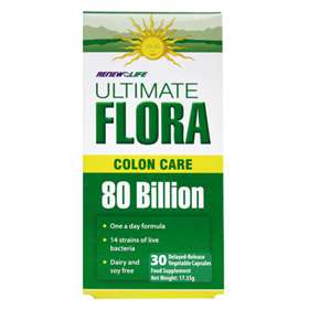 Renew Life Ultimate Flora Colon Care 80 Billion 30 Capsules