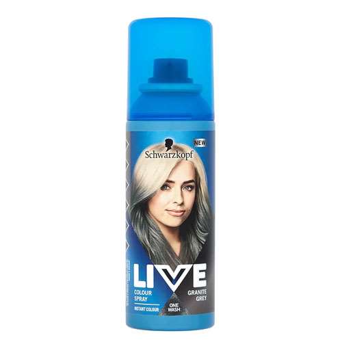 Schwarzkopf Live Granite Grey Hair Colour Spray 120ml ExpressChemist