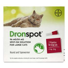Dronspot Large Cat Spot-On Solution 2 Pipettes