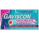 Gaviscon Double Action Mixed Berries Flavour Chewable Tablets 12